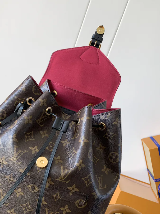 Montsouris Small Backpack Monogram Canvas & Leather
