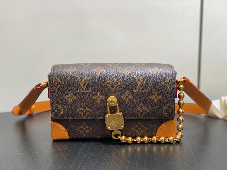 Pharrell Williams Steamer Mini Tote Monogram Canvas with Worn Leather Trim