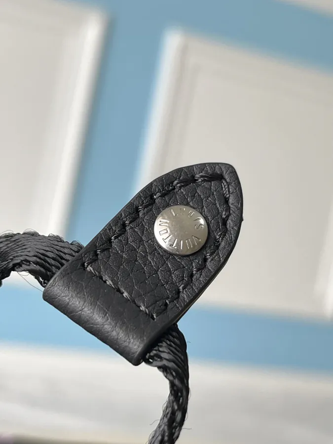 Montsouris Shoulder Bag with LV Blason Denim Trim