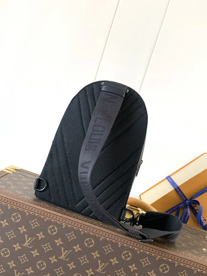 Pilot Crossbody Bag Blue, Black, Semi Handmade
