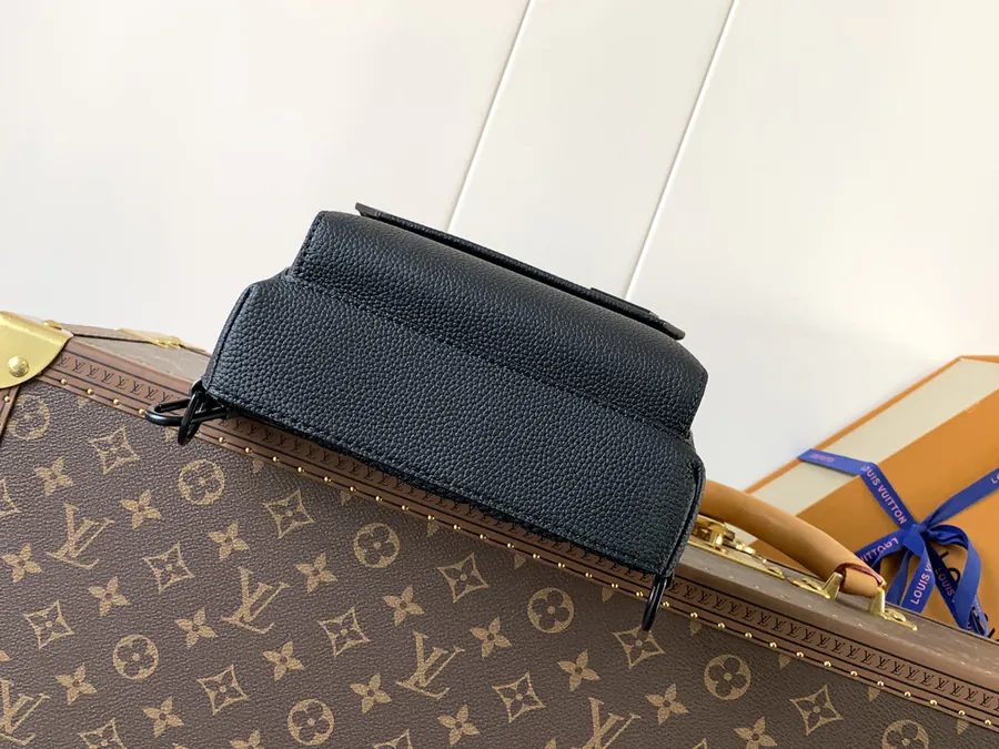 Pilot Crossbody Bag Blue, Black, Semi Handmade