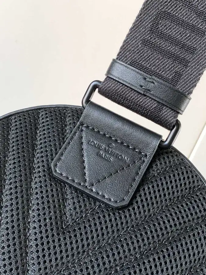 Pilot Crossbody Bag Blue, Black, Semi Handmade