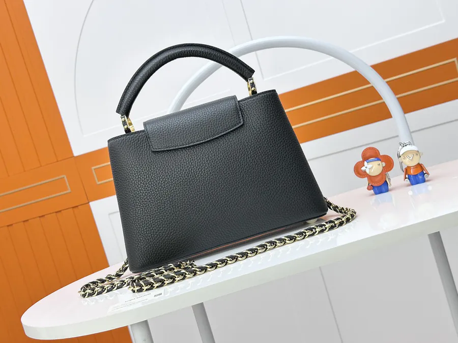 Capucines Flower Crown Bucket Bag with Detachable Chain