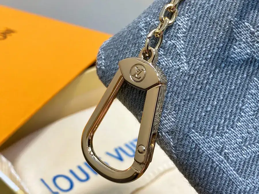 Denim Key Wallet in Gray by Monogram