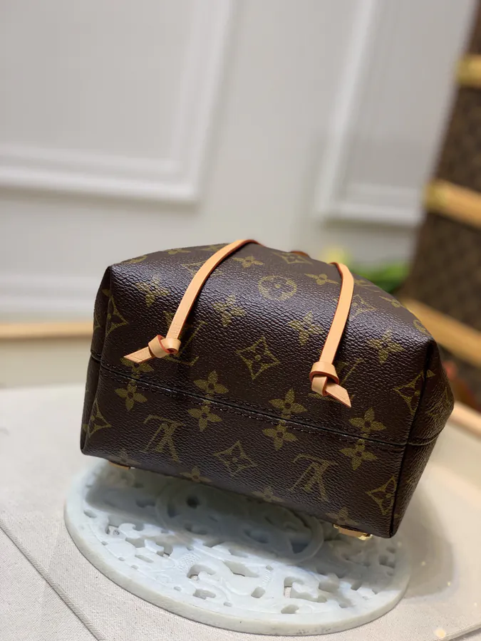 Montsouris BB Mini Backpack Classic Monogram Canvas and Grained Calfskin