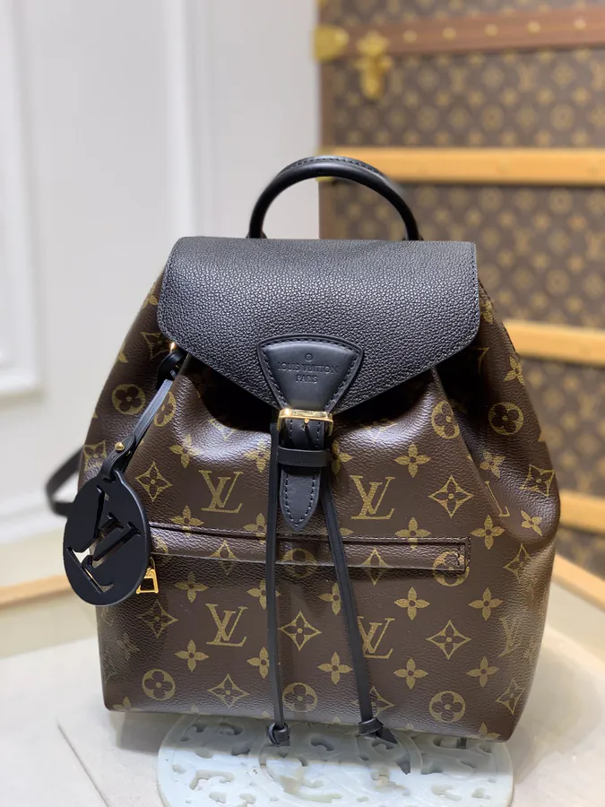 Montsouris Double Shoulder Bag with Monogram Empreinte