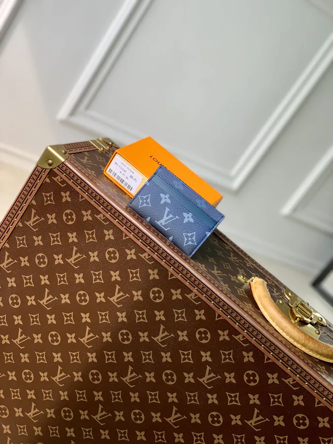 Pharrell Williams Blue Monogram Dust Wallet