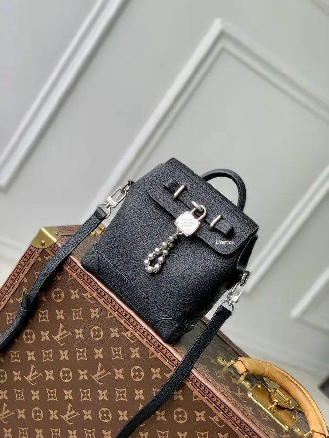 Pharrell Williams Steamer 15 Handbag in LV Colorado Grained Calfskin