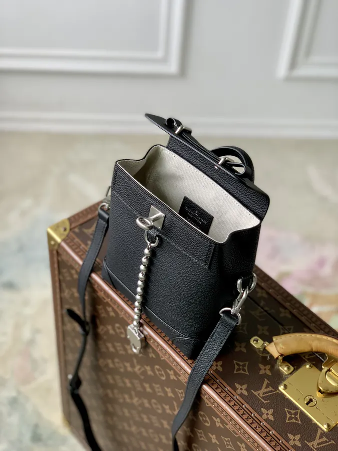 Pharrell Williams Steamer 15 Handbag in LV Colorado Grained Calfskin