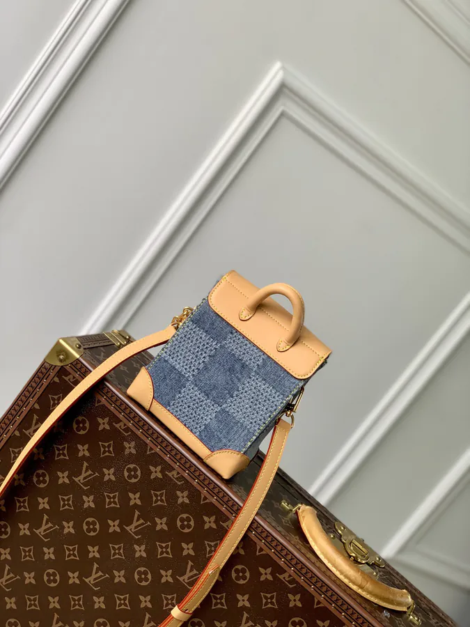 Pharrell Williams Nano Steamer Urban Tote with Damier Denim Canvas