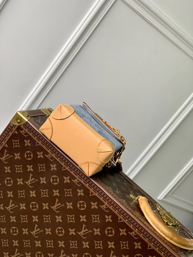 Pharrell Williams Nano Steamer Urban Tote with Damier Denim Canvas