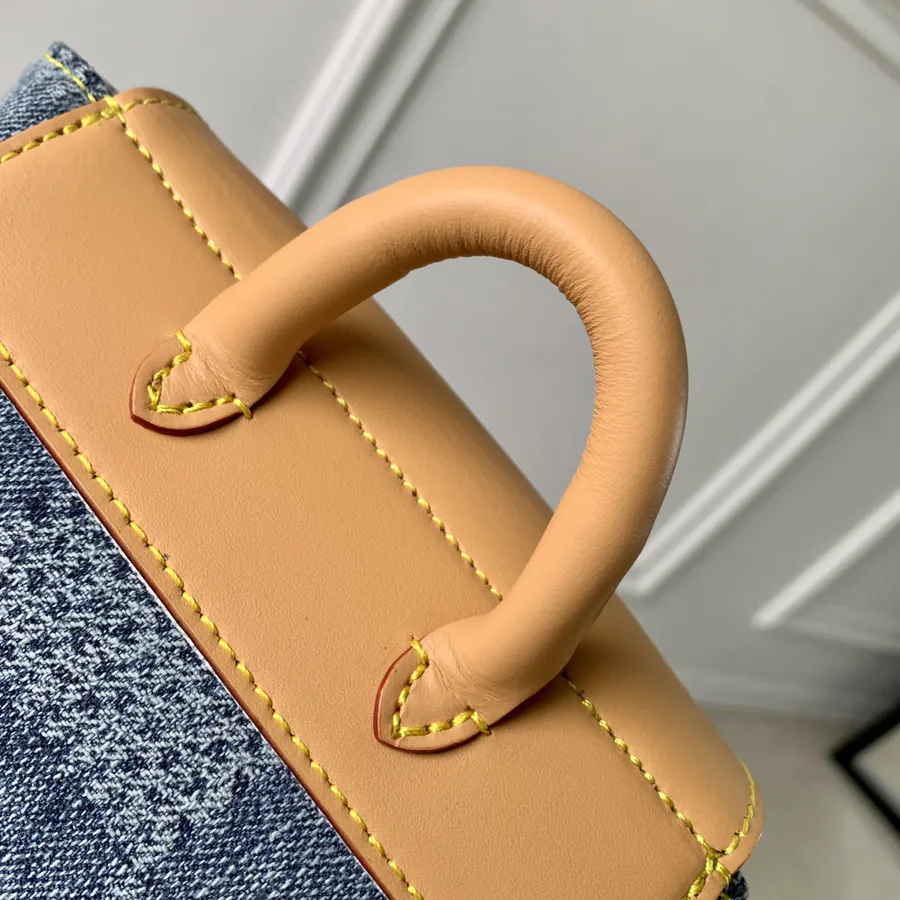 Pharrell Williams Nano Steamer Urban Tote with Damier Denim Canvas