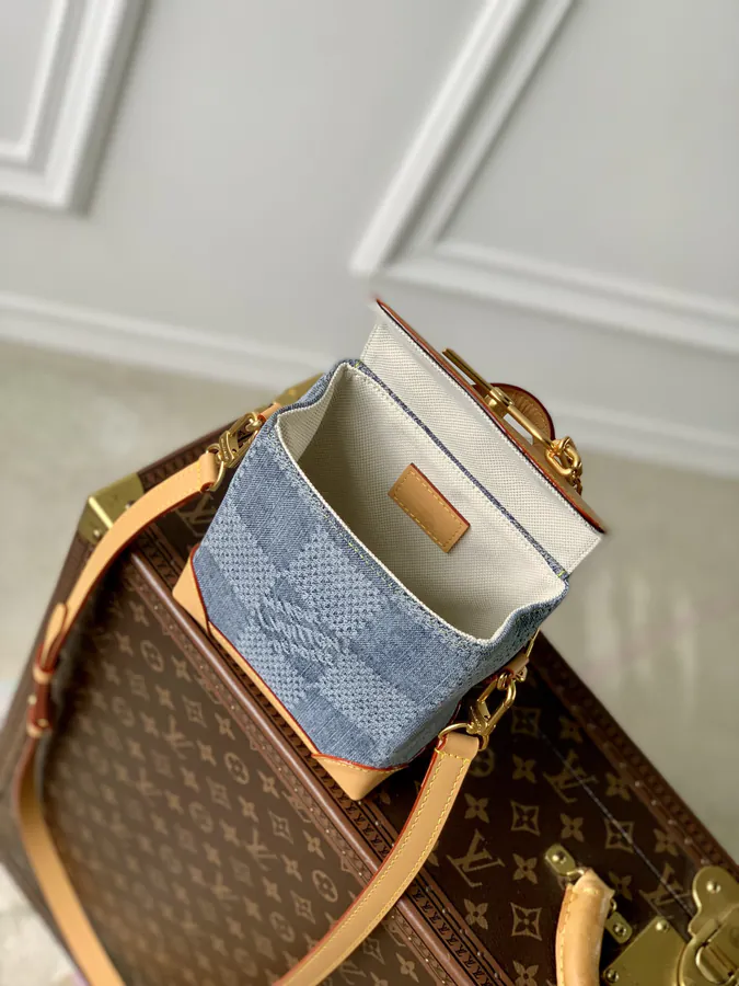 Pharrell Williams Nano Steamer Urban Tote with Damier Denim Canvas