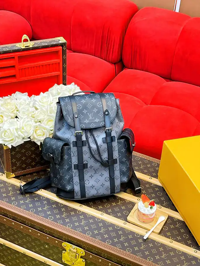 Christopher Mini Backpack with Monogram Eclipse Reverse