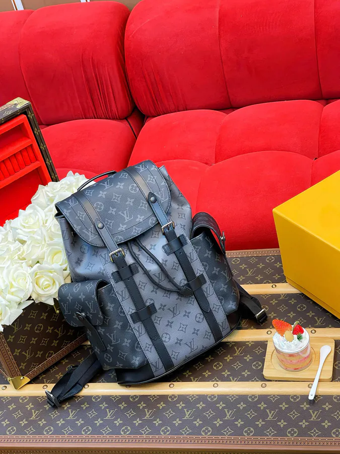 Christopher Mini Backpack with Monogram Eclipse Reverse