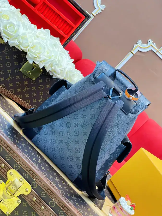 Christopher Mini Backpack with Monogram Eclipse Reverse