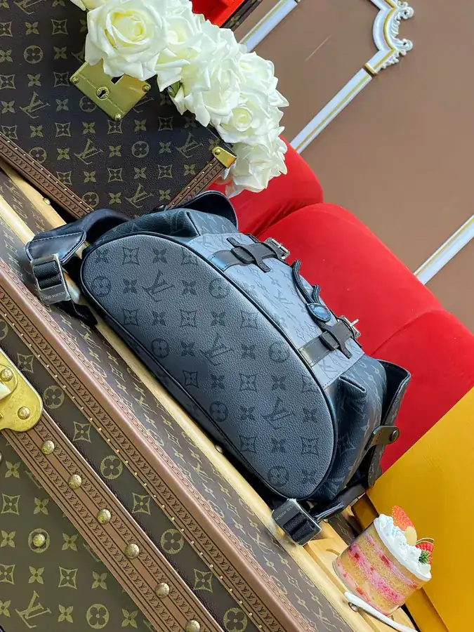 Christopher Mini Backpack with Monogram Eclipse Reverse