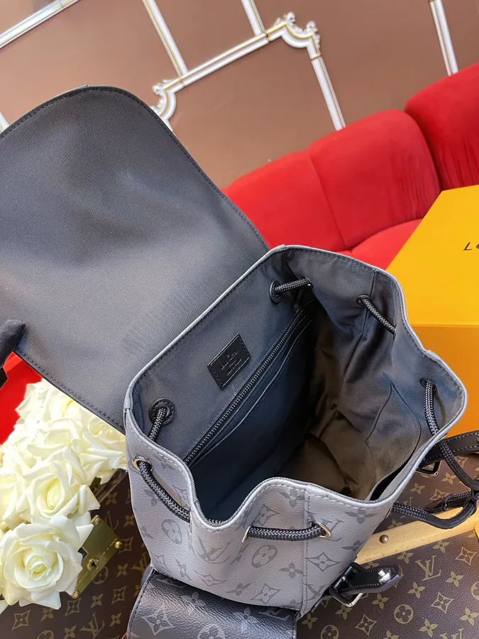 Christopher Mini Backpack with Monogram Eclipse Reverse