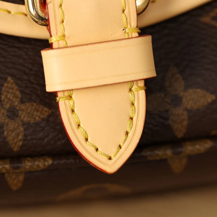 Saumur BB Handbag Monogram Canvas, Leather Trim, Contemporary Design