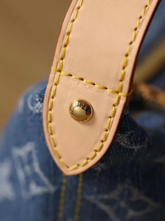 Hills Pochette Denim Bucket Bag