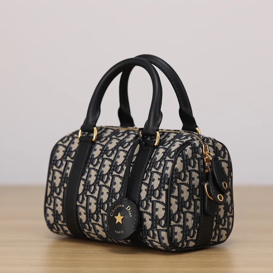 Groove 20 Handbag Blue Oblique Print, Mini Size