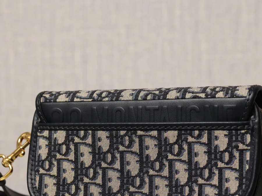 Bobby East West Handbag in Blue Oblique Print