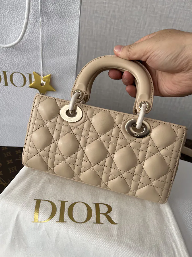 Lady D Joy Mini Handbag in Apricot Leather