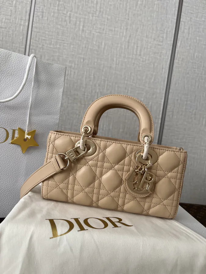 Lady D Joy Mini Handbag in Apricot Sheepskin