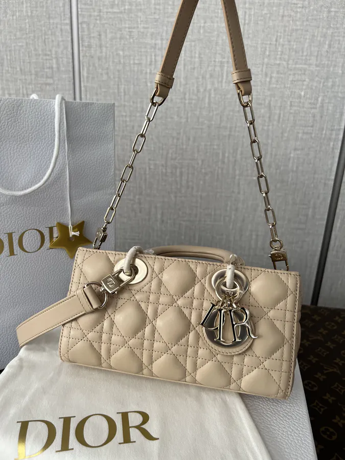 Lady D Joy Mini Handbag in Apricot Sheepskin