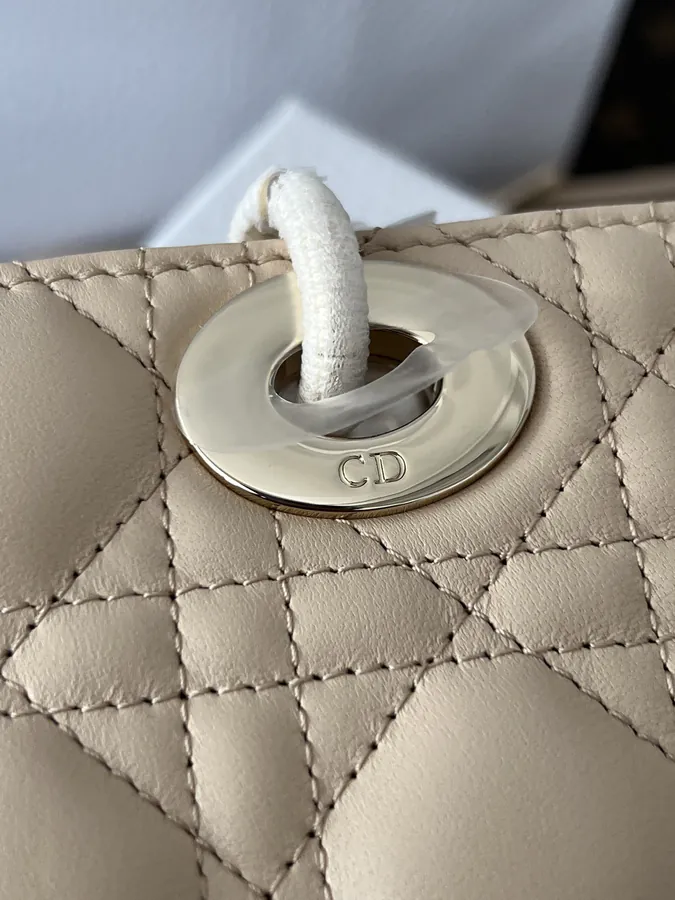 Lady D Joy Mini Handbag in Apricot Sheepskin