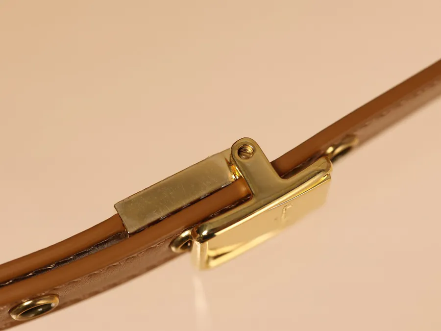 Bobby East West Handbag Caramel Glossy Calfskin
