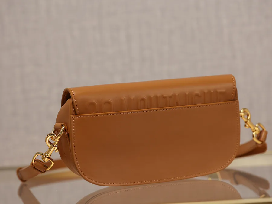 Bobby East West Crossbody Bag Caramel Patent Calfskin