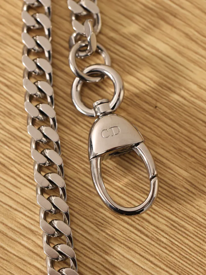 Dai Fei Bag Three Compartment Grained Calfskin Silver Clasp
