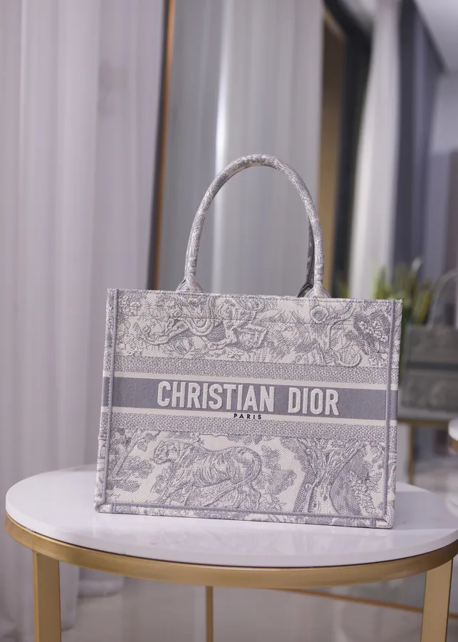 Small Book Tote Bag by Christian Dior