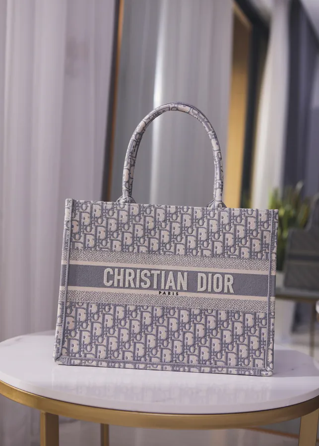 Small Book Tote Handbag by Christian Dior