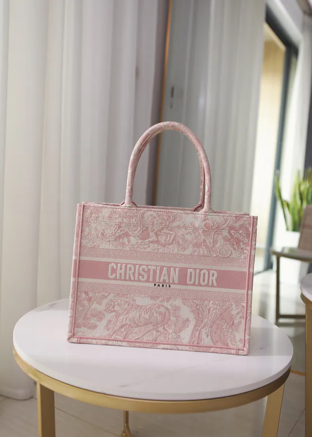 Small Book Tote Handbag by Christian Dior