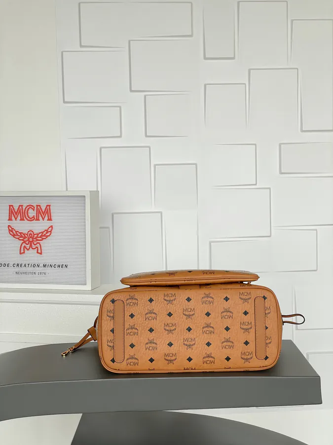 Visetos & Nappa Liz Bucket Bag Medium