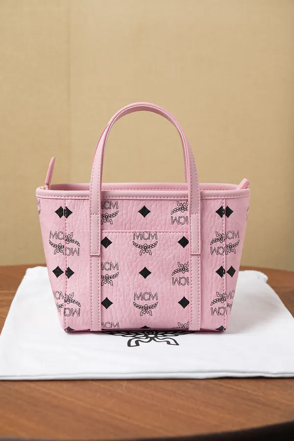 MCM Toni Visetos X Mini Bucket Bag