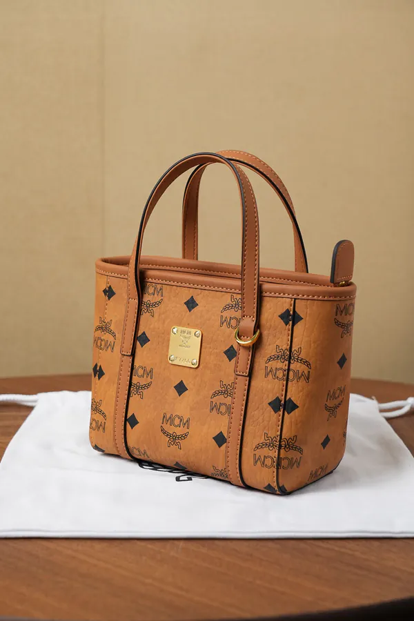 MCM Toni Visetos X Mini Bucket Bag
