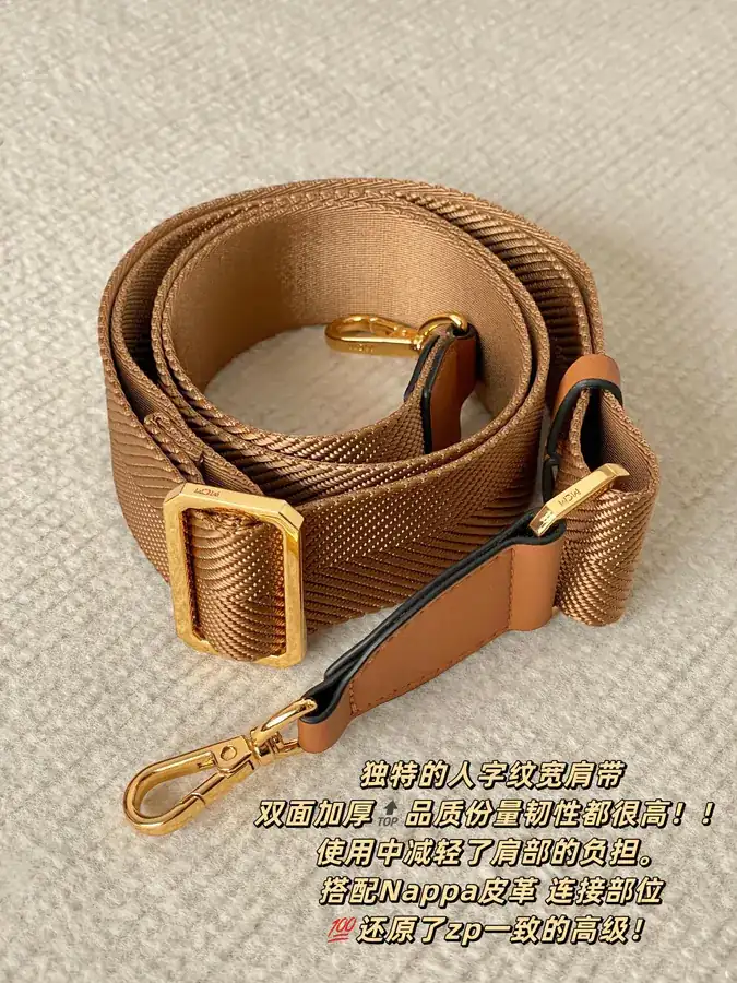 M Shoulder Strap Handmade Grained Calfskin with Nappa Leather and Anti Oxidation Gold Brass Hook