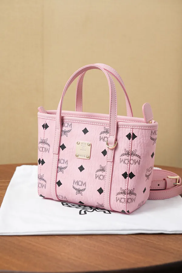 MCM Toni Visetos X Mini Bucket Bag