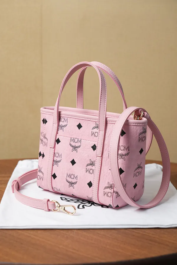 MCM Toni Visetos X Mini Bucket Bag