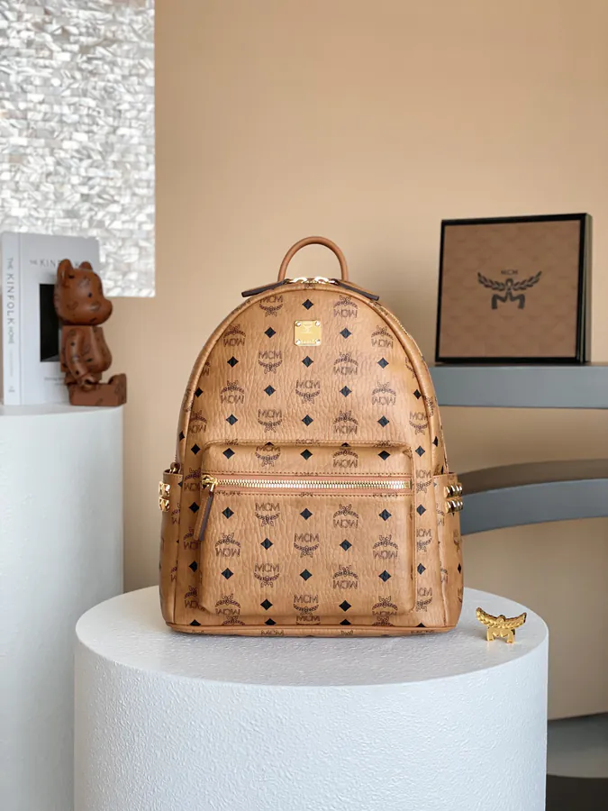 MCM Starke Visetos Premium Double Shoulder Bag