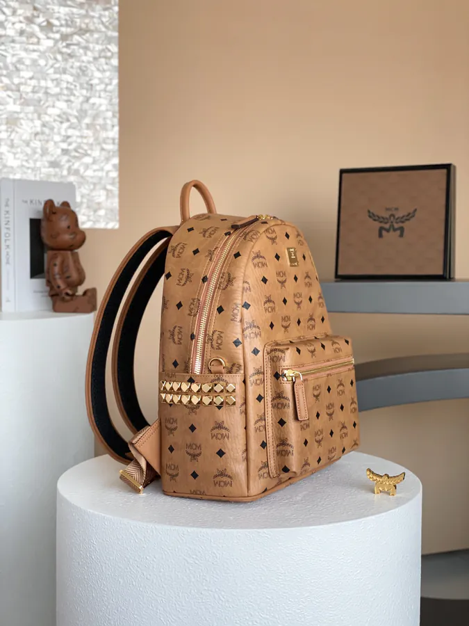 MCM Starke Visetos Premium Double Shoulder Bag