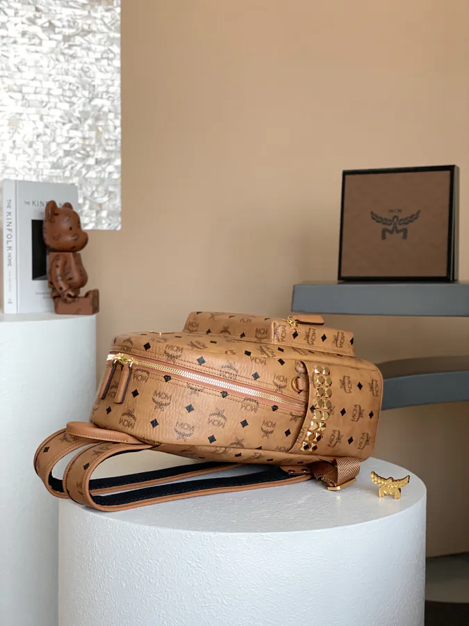 MCM Starke Visetos Premium Double Shoulder Bag