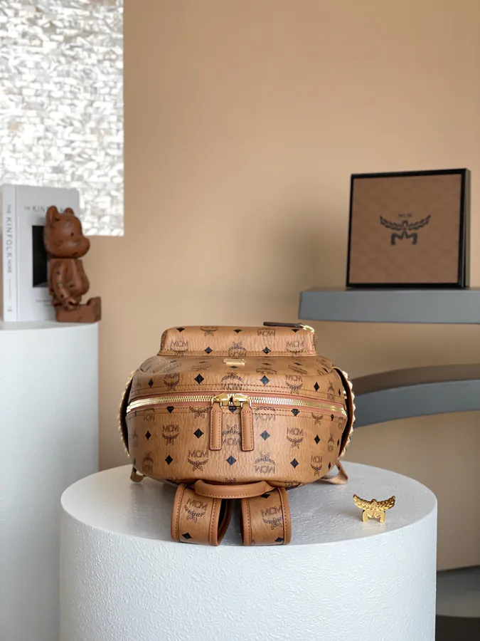 MCM Starke Visetos Premium Double Shoulder Bag