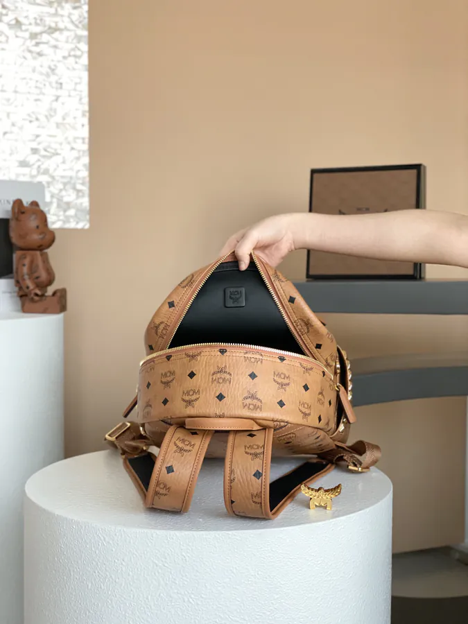 MCM Starke Visetos Premium Double Shoulder Bag
