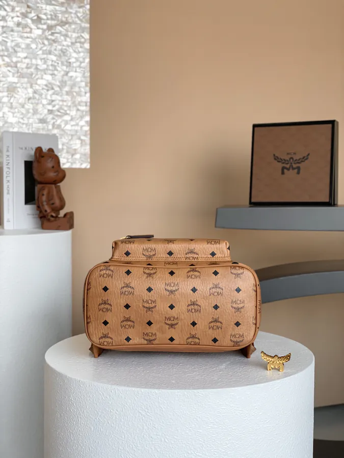 MCM Starke Visetos Premium Double Shoulder Bag