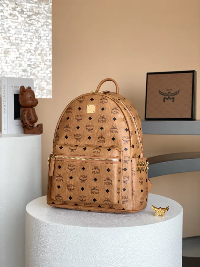 MCM Starke Visetos Premium Double Shoulder Bag
