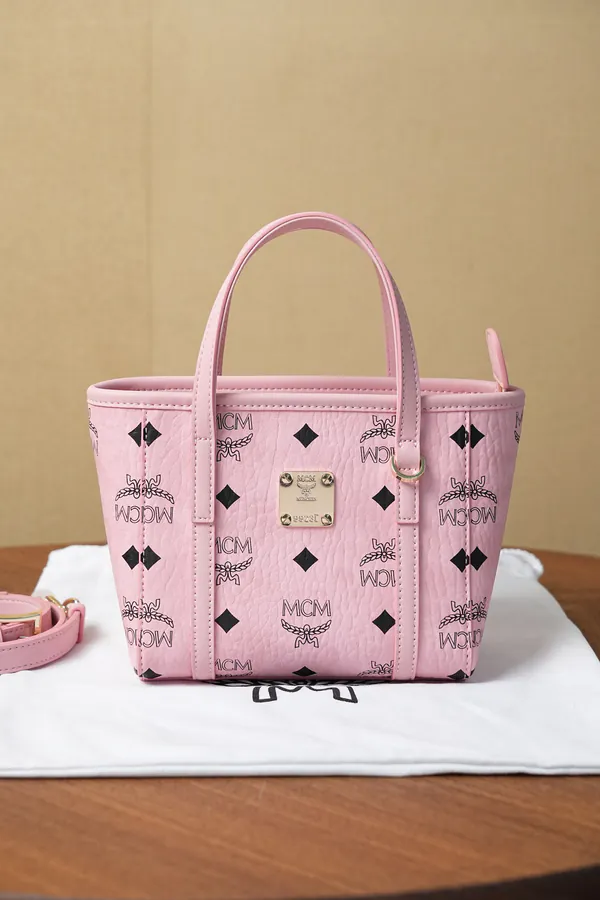 MCM Toni Visetos X Mini Bucket Bag